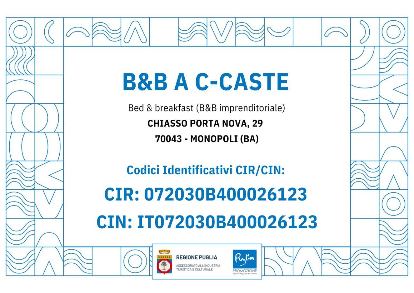 B&B A C-Caste Monopoli Extérieur photo